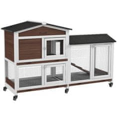 Homestar Majhen kletka za male živali 157,4x53x99,5 cm rjava