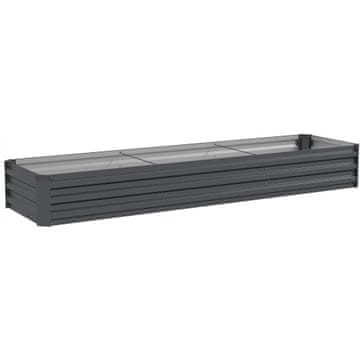 Homestar Dvignjena vrtna greda 240x60x30 cm temno siva