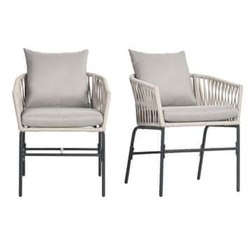 Homestar Set vrtnih stolov 2 kosa 57x60x71 cm bež