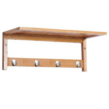 Homestar Stenski obešalnik za plašče 50x16x17,5 cm rjav