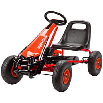 Homestar Otroški pedalni gokart 110x61x62 cm rdeč