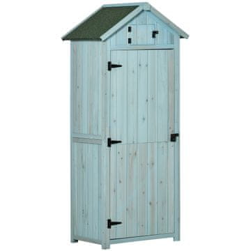 Homestar Vrtna omara 77x54,2x179 cm modro zelena
