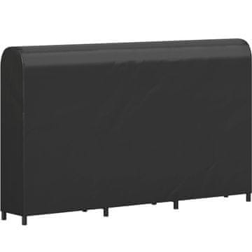 Homestar Stojalo za drva 199x30x121 cm črno