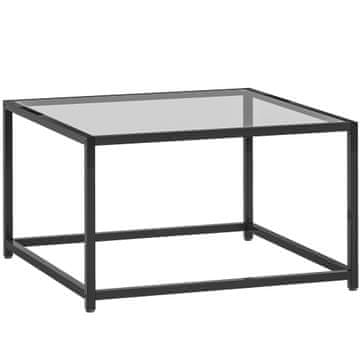 Homestar Stranska miza kvadratna 68x68x39 cm črna