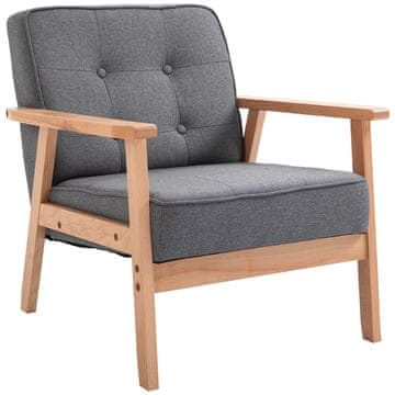 Homestar Lounge stol 64,5x70x74 cm siva