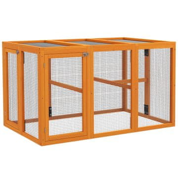 Homestar Piščančja kletka 140x84,5x80,5 cm oranžna