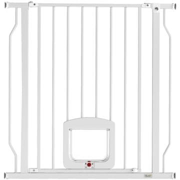 Homestar Stopnica z mačjim prehodom 75-85x2x76 cm bela