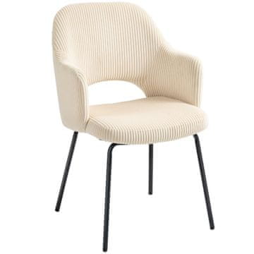Homestar Jedilni stol Lupina Oblika 57x62,5x85,5 cm Bež