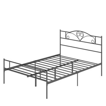 Homestar Posteljni okvir 145x211x106 cm Črn