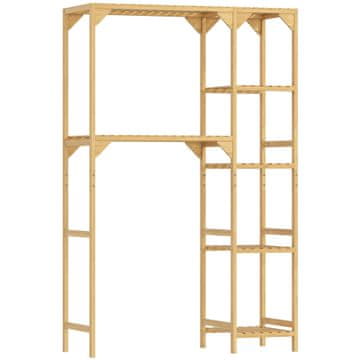 Homestar Polica za pralni stroj 100x40x157 cm naravna