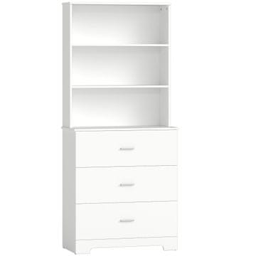 Homestar Knjigarna 79x39,5x180 cm Bela
