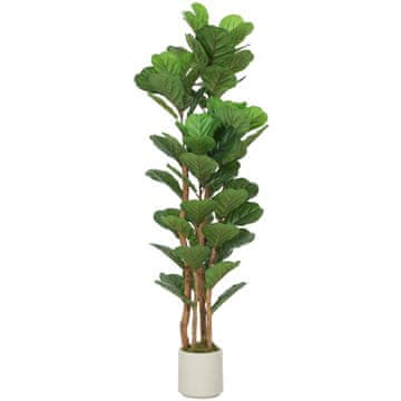 Homestar Umetno drevo fikusa z listi 50x50x150 cm zelena