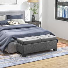 Homestar Shranjevalna klop 116x41x47 cm siva