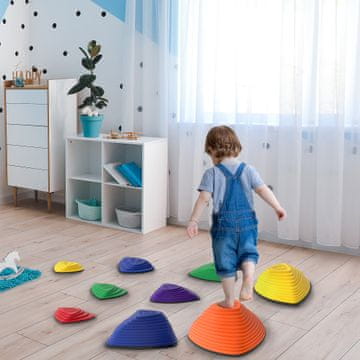 Homestar Komplet stopničk 9 kosov zložljiv 40x40x20,4 cm večbarven