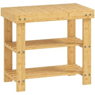 Homestar Klop za čevlje 50x28x45 cm naravni