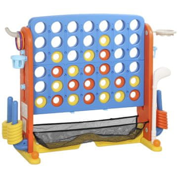 Homestar Igralni set 4 v 1, nastavljiv Connect Four, 110x40x97,5 cm, večbarven