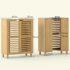 Homestar Kopalniška omarica 60x30x80 cm naravna