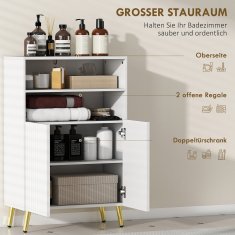 Homestar Kopalniška omarica 60x31,8x93 cm Bela