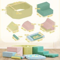 Homestar Set mehkih gradnikov 15 kosov z 200 plastičnimi kroglicami 160x137,5x30 cm večbarvno