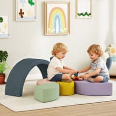 Homestar Set mehkih gradnikov 7 kosov 107x107x30 cm večbarvno