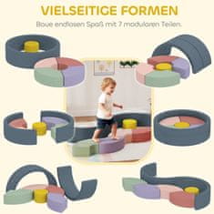 Homestar Set mehkih gradnikov 7 kosov 107x107x30 cm večbarvno