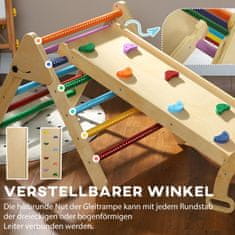 Homestar Otroška plezalna struktura 5v1 komplet 178x64,5x63 cm večbarvna