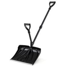 Costway Snežna lopata 135 cm črna z ročajem za pomoč