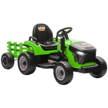 Homestar Električni traktor na baterije za otroke 139x58x55 cm zelen