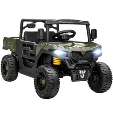 Homestar Električni otroški avto UTV dizajn 105x60x60 cm zelen