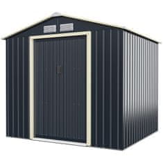 Costway Zunanja shramba 3,4x3,19 m, 2,77x2,55 m, 2,13x1,91 m s drsnimi vrati