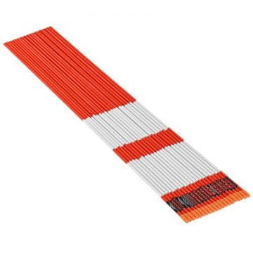 VEVOR Oznake za dovoz 122x0.635 cm oranžne odsevne iz steklenih vlaken