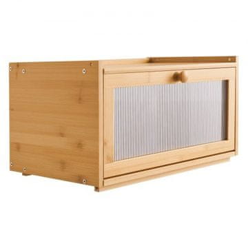 VEVOR Škatla za kruh 40x25x22 cm rjava