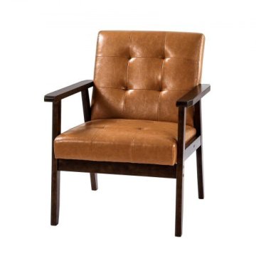 VEVOR Naslanjač 64x72x80 cm rjave barve