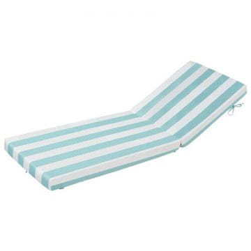 VEVOR Blazina za ležalnik 203x66x9.8 cm zelena, komplet 2 kosa