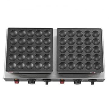 VEVOR Mini nizozemska ponvica za palačinke Poffertjes žar 580x350x175 mm srebrna