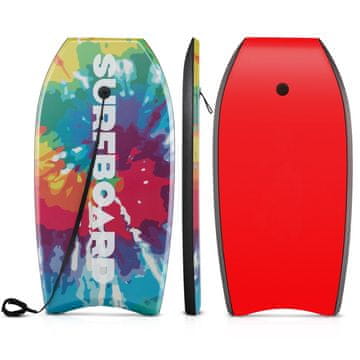 Northix Bodyboard 89–104 cm, EPS jedro, XPE deska, zapestni pas