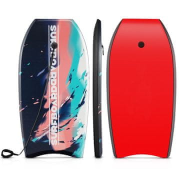 Northix Bodyboard Boogie Board 33–41 palcev, EPS jedro, zapestni povodec