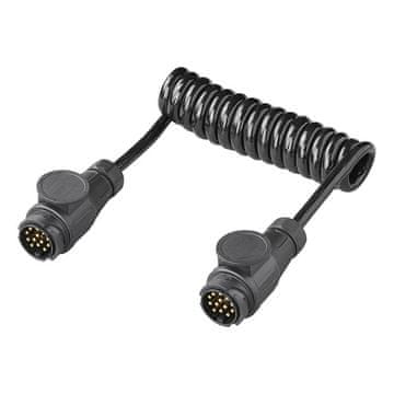 Vidaxl 13 pinski spiralni kabel 1 5 m fleksibilen PVC 12 V