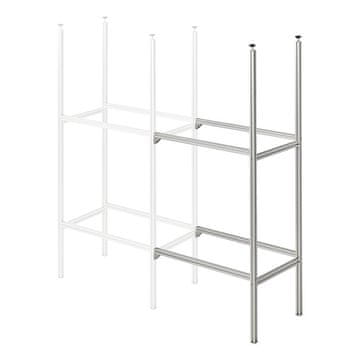 Vidaxl Komplet aluminijastih podaljškov za shranjevanje v garaži za avtodome