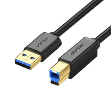 Ugreen Cablu imprimantă Ugreen USB-A 3.0 la USB-B, 5Gbps, 1m - Negru