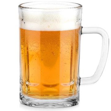 Northix 330 ml debel steklen vrček za pivo z ročajem