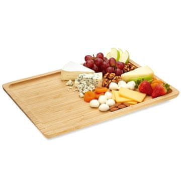 Northix Bambusov servirni pladenj, pravokoten 33x23 cm
