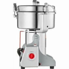 VEVOR Električni mlin za žito 2000 g, visoka hitrost 3400W, 24x23x38 cm, srebrn