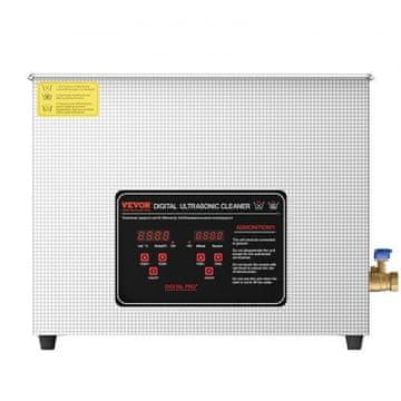 VEVOR Ultrazvočni čistilec KZ-D15 355x325x275 mm 15L