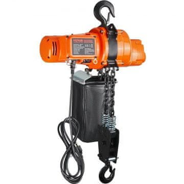 VEVOR Električni verižni dvigalo 997.9 kg nosilnost 304.8 cm dviganje enofazno