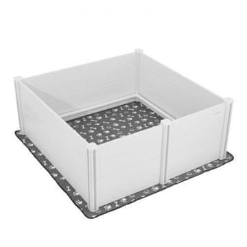 VEVOR Kletka za leglo 1520x1520x610 mm Bela nastavljiva