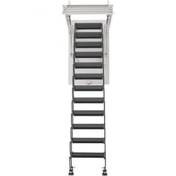 VEVOR Podstrešna lestev E2-12 1000.76x698.5x440 mm jeklo
