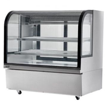 VEVOR Ohlajena vitrina 1200x820x1200 mm, 2 nivoja, LED osvetlitev