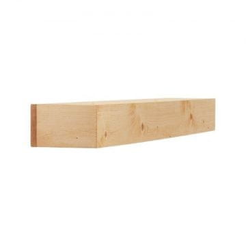 VEVOR Ognjiščni okvir 182.9x20.3x12.7 cm rjave barve