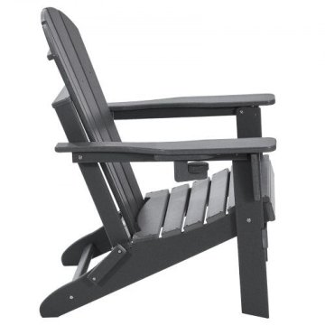 VEVOR Set 2 zložljivih Adirondack stolov, 80x75.5x91.5 cm, siva